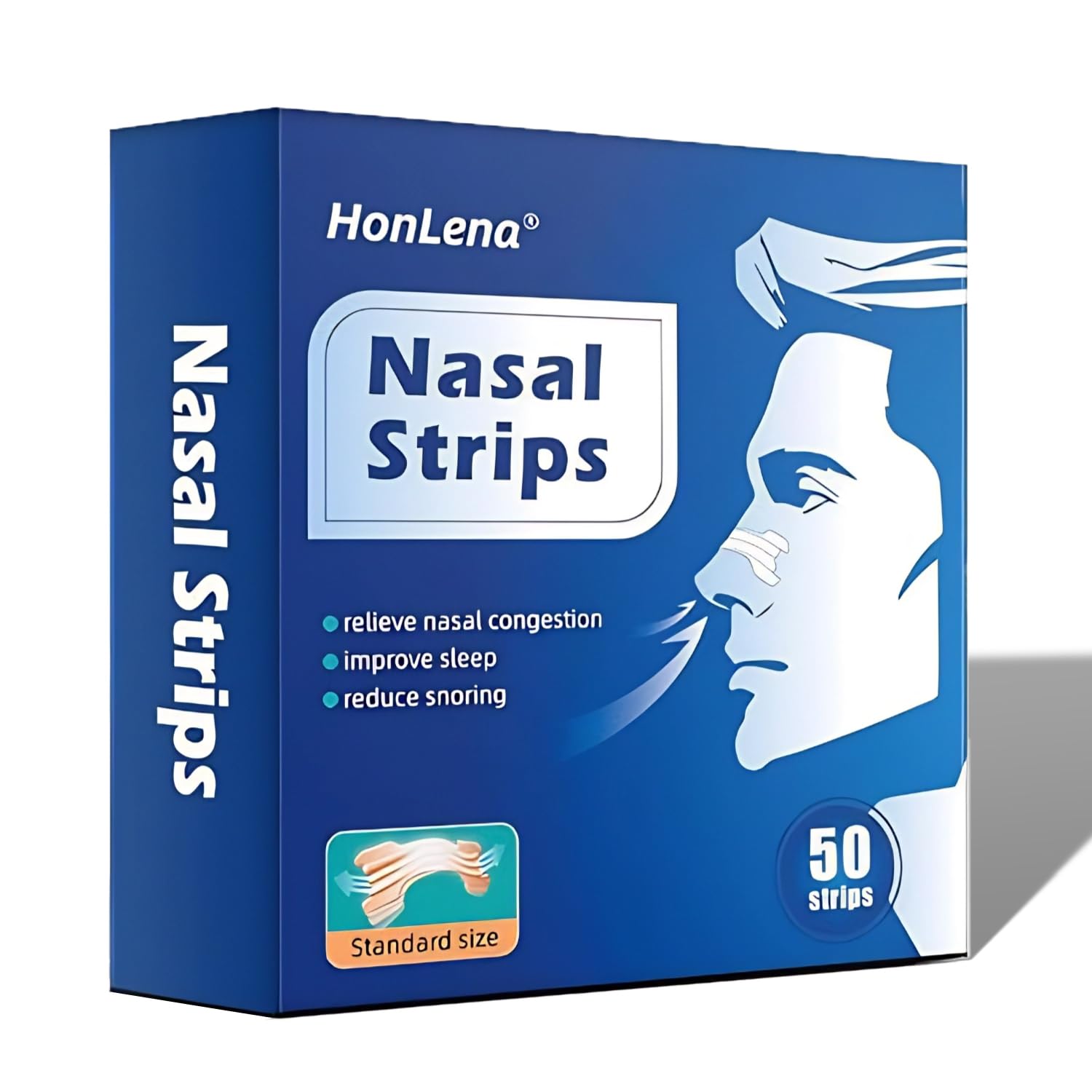 Bandes nasales anti-rhonflement 50 pièces,efficaces et puissantes,Soulager la congestion nasale du rhume et des allergie